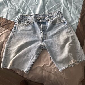 Levi's Light Blue Cutoff Jean Shorts